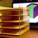 Laser Cut Parametric Desktop Filing Rack