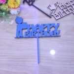 Laser Cut Boy Birthday Cake Topper Free Vector