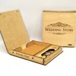 Laser Cut Wedding Photo Flash Drive Box Free Vector