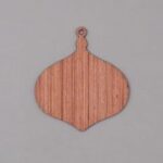 Laser Cut Wooden Christmas Bauble Craft Blank Free Vector