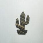 Laser Cut Cactus Wood Cutout Free Vector