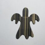 Laser Cut Halloween Wood Ghost Cutout Free Vector