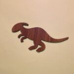 Laser Cut Dinosaur Shape Unfinished Wood Craft Free Vector