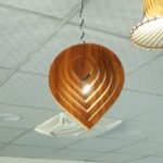 Laser Cut Wood Pendant Lamp Free Vector