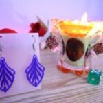 Laser Cut Women Floral Earrings DXF File