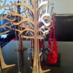 Laser Cut Jewelry Tree DXF File