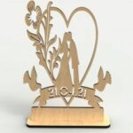 Laser Cut Wedding Stand Wedding Props Free Vector