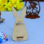 Laser Cut Easter Bunny Egg Holder 3mm Free Vector