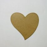 Laser Cut Unfinished Wood Heart Cutout Craft Free Vector