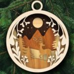 Laser Cut Christmas Ball Multi Layer Ornament Free Vector