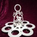 Laser Cut Happy Easter Decorations Easter Egg Stand Free Vector