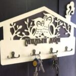 Laser Cut Owls Wall Key Hanger Free Vector