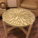 Laser Cut Modern Creative Round Table Top Free Vector