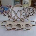 Laser Cut Easter Egg Display Stand Free Vector