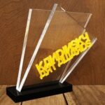 Laser Cut Acrylic Award Trophy Free Vector