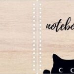 Book Cover Design With Cat Laser Cut Template Free Vector