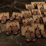 Laser Cut Snowman Earrings Templates SVG File