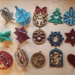 Laser Cut Unique Christmas Ornaments Free Vector
