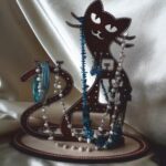Laser Cut Kitty Cat Stand For Jewelry Free Vector
