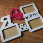 Picture frame I love you Free Vector