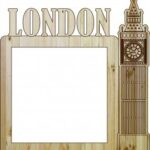 Laser Cut Photo Frame London DXF File