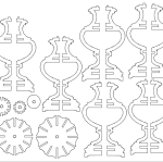 Lamp 2d Flat dxf File