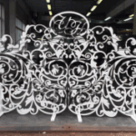 Openwork Wedding Screen Free Vector