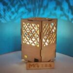 Laser Cut Decorative Box Night Lamp DXF File