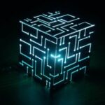 Alien Cube Big Lamp Laser Cut PDF File