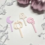 Laser Cut Spooky Halloween Fun Toppers Drink Stirrer Sticks