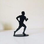 Laser Cut Running Man Silhouette Trophy