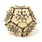 Bedside lamp 3D Puzzle Pattern Lasercut Free Vector