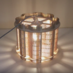 Living Hinge Lampshade 01 dxf File