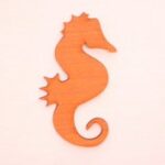 Laser Cut Seahorse Wood Cutout Free Vector