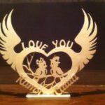 Laser Cut Valentine’s Day Table Decor DXF File