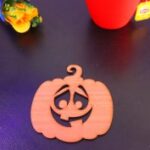 Laser Cut Pumpkin Halloween Coasters DXF File