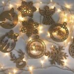 Laser Cut Christmas Hanging Pendants Drop Ornaments Free Vector
