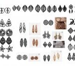 Laser Cut Earrings Jewelry Templates Free Vector