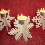 Laser Cut Snowflake Candle Holder Free Vector