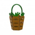 Carrot Easter Basket Laser Cutting Template Free Vector
