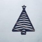 Laser Cut Unfinished Wood Christmas Tree With Star Cutout Free Vector