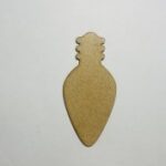 Laser Cut Christmas Unfinished Wooden Light Bulb Cutout Free Vector