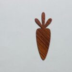 Laser Cut Blank Wood Carrot Cutout For Painting Free Vector