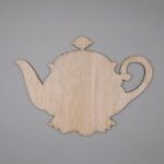 Laser Cut Wooden Kettle Shape Teapot Cutout Free Vector