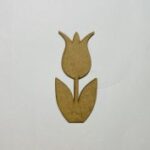 Laser Cut Tulip Wood Cutout Free Vector