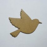 Laser Cut Wooden Bird Cutout Wood Bird Shape Free Vector