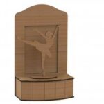 Laser Cut Ballerina On Stage 3D DXF File
