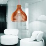 Laser Cut Modern Wooden Pendant Lamp Free Vector