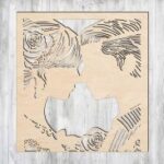 Laser Cut Wedding Decor Art DXF File